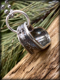 Amethyst Vintage Heart Silver-Plated Spoon Necklace