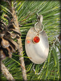 Vintage Silver-Plated Sugar spoon with Red Charm