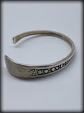 1941 Rogers "Priscilla Lady Ann" Fruit Pattern Vintage Silver-Plated Ice Tea Spoon Bangle Bracelet