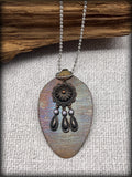 Western Heat Treated Stainless Steel Spoon Necklace
