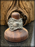 Vintage Flower Spoon Ring size 10