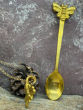 Golden Bee Spoon Necklace