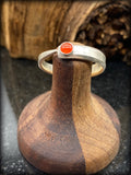 Carnelian Sterling Silver Fork Tine Ring