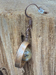 Copper Penny Earrings with Dragon Agate