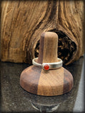 Carnelian Sterling Silver Fork Tine Ring