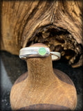 Chrysoprase Sterling Silver Fork Tine Ring