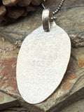 “Storms make Trees take Deeper Roots” Spoon Necklace