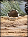 Dogwood Sterling Silver Salt Spoon Lapis Ring