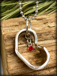Red Charm Heart Spoon Necklace