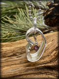 Purple Swarovski Crystal Heart Spoon Necklace