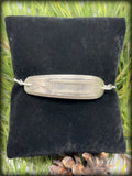 Mono Engraved Slider Spoon Bracelet