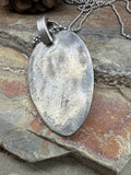 Dragonfly “love grows here” Spoon Necklace