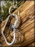Snowflake Jasper Heart Spoon Necklace