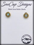 9mm Luger Blazer Stud Earrings with Iridescent Swarovski Crystals