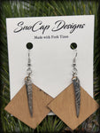 Fork Tine Wooden Earrings