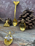 Golden Silver Bee Necklace