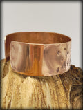 1” Copper Cuff Hand-Stamped Mountain Night Scene Bracelet