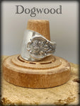 “Dogwood Flower” Sterling Salt Spoon Ring Size 4