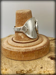 “Dogwood Flower” Sterling Salt Spoon Ring Size 4
