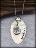 Love Pearl Spoon Necklace