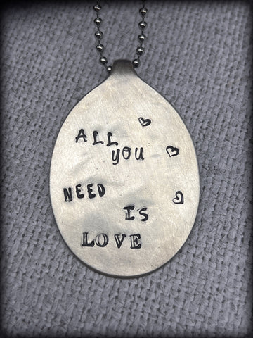 All You Need Is Love Spoon Necklace