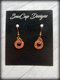 Small Copper Washer Earrings