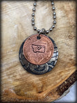 Montana Stamped Penny & Quarter Necklaces