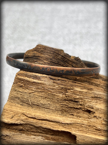 Patina Copper Wire Bracelet