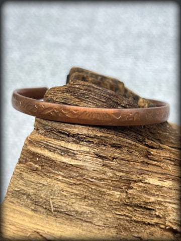 Small “kids size” Decorated Copper Wire Bracelet