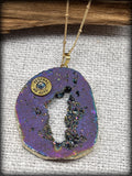 Purple Stone Federal 45 Auto Necklace