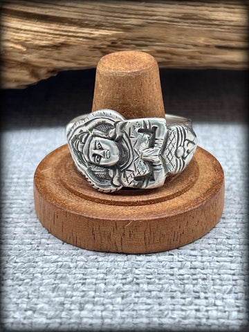 Sterling Sliver Thailand Spoon Ring Size 10 3/4