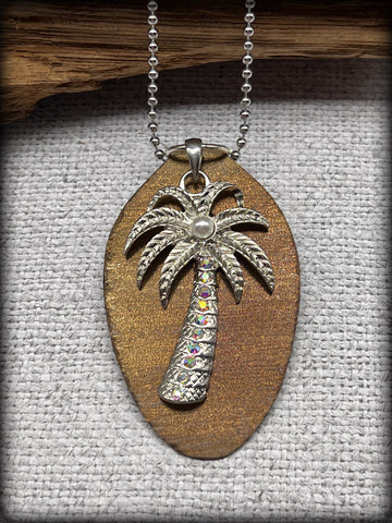 Palm Tree Heat Treated Necklace